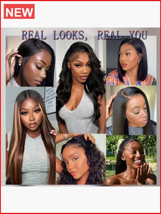 30 Inch Deep Wave Lace Front Wig Human Hair 200 Density HD Lace main image 5